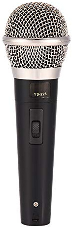 ERYUE Microfono Dinamico per Karaoke, Performance Vocale, Sorgente Sonora Chiara, Materiale in Lega di Zinco, Diagramma Polare Super Cardioide, Cavo da 3 Metri, Microfono Dinamico