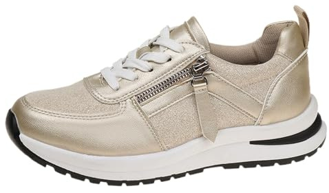 Zapatos casuales para mujer, zapatos deportivos para mujer, pies anchos, zapatillas de verano, cómodas, ortopédicas, con plataforma, zapatos de exterior, con cremallera, zapatos de correr, zapatos de