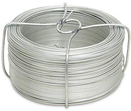 Windhager Filo da Giardino, Filo per Fiori, Filo per Piante, Filo per bricolage, Filo per Avvolgere in Acciaio Inox, Rotolo zincato, 1 mm x 100 m, 06225