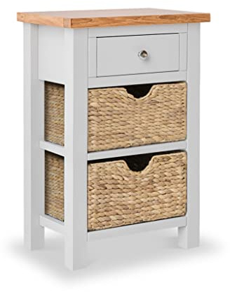 RoselandFurniture Farro Grey Slim Console Table for Hallway