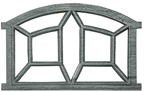 Fenster grau Stallfenster Eisenfenster Scheunenfenster Eisen 64cm Antik-Stil (n)