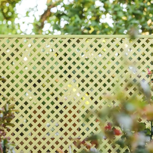 Nortene | Celosia Fija PVC Marfil 18 Mm 0.8x1.15 M | Decoración Exterior | Jardinería Ambientes Modernos