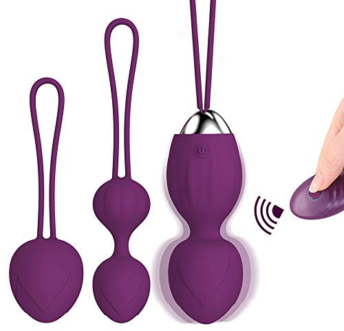 YEVIOR Lust 3er Set Beckenbodentrainer Bälle für Frauen,Bullet Vibrator mit Fernbedienung zur G-Punkt- und Klitoris-Stimulation,10 Vibrationsprogramme,Wasserdicht und Wiederaufladbar