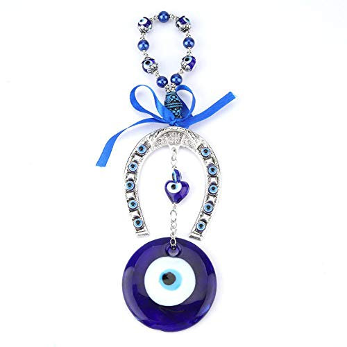 Hztyyier Handbag Charms Accessories, Turkish Blue Evil Eye Lucky Charm Ornament Amulet Pendant Home Lucky Protection Wall Hanging Decor - D