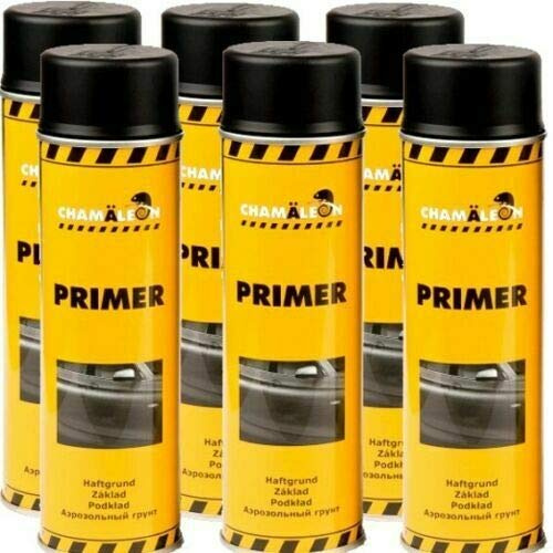 Chamäleon 1K Füller Spray 6X 500ml Schwarz Primer Grundierung Korrosionsschutz