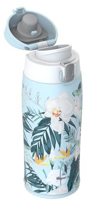Super Sparrow Trinkflasche Kinder Edelstahl 18/10 - Ultraleicht Thermobecher - 350ml - BPA-Frei, Auslaufsicher Thermoskanne, Thermosflasche für Sport, Unterwegs, Schule, Outdoor, Büro, Zuhause