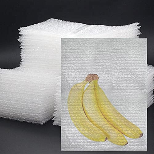 50 Stück 30.5x40.6 cm Luftpolstertaschen, transparente Luftpolstertaschen, Wickelbeutel, doppelwandige Luftpolsterbeutel zum Umziehen und Aufbewahren, Gläser, Teller