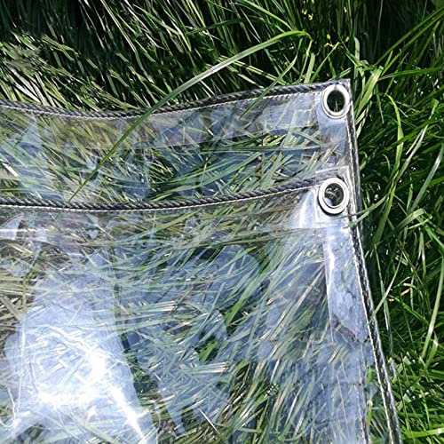 Tarpaulin Waterproof Heavy Duty - Clear Tarp Sheet - Dustproof PVC Awning Canopy Ground Sheets for Outdoor Garden Camping (Size : 5X5m)