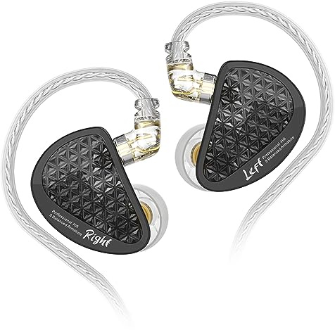 CCA KZ AS16 PRO in Ear Monitor Headphones 16BA Balanced Armature Drivers HiFi IEM Earphones High Clarity Gaming Earbuds for Musicians Singers Audiophile Dj Drummers