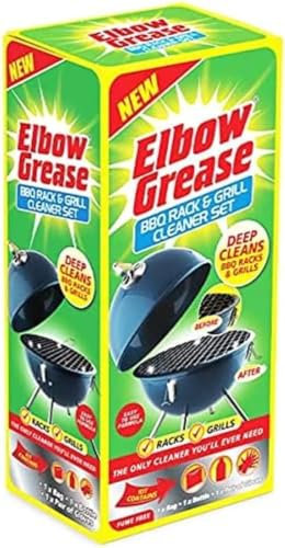 Set Oven Cleaner BBQ 3 Pezzi per Pulizia Perfetta del Barbecue con Guanti, Sacco e Detergente 500ml - Ideale per Gli Appassionati di Grigliate - Pulizia Griglia - per Tutte Le Superfici del BBQ