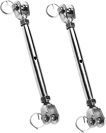 CHILDWEET 2pcs Stainless Steel Turnbuckle for Wire Rope Turnbuckle Rigging Jaw Fasteners