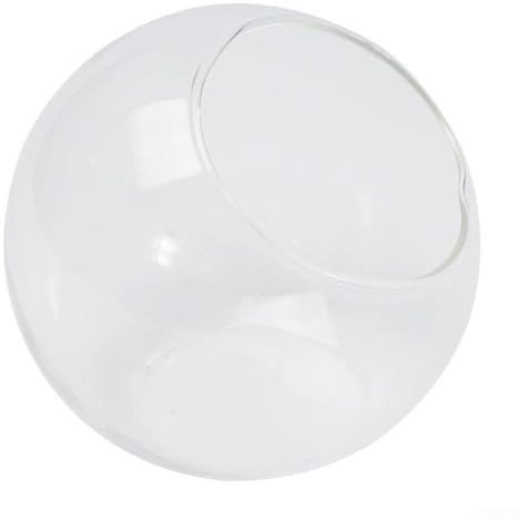 Vaso in vetro trasparente con micro paesaggio, rotondo, per piante grasse, terrario per casa, giardino, matrimoni, celebrazioni, feste, vetrine di negozi, decorazione (12 cm)
