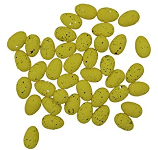 PHENOFICE Solide Falsche Taubeneier 3x2cm Gelb Kreative Gefälschte -Set