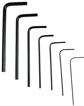 KGDUYC 7 Stück Imbusschlüssel Satz- 0.7-3mm Innensechskantschlüssel,Innensechskant Satz,Imbusschlüsse Sechskantschlüssel Set,Geeignet für Filigrane Arbeiten(Schwarz)