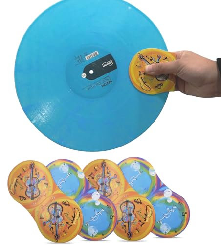 Schallplattenhandschuh LP Handler Antistatischer Schallplatten-Handler und Handler Greifer Schallplattenreiniger und -schutz aus weichem Mikrofaser-Material, Plattenspieler-Zubehör (bunt)