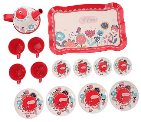 Toddmomy Té De Casa De Muñecas Lata De Tetera De Juguete para Niñas para Cocina y Simulación De Té