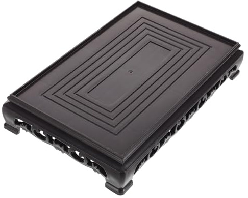Yardwe Base Espositiva Rettangolare in Plastica Supporto per Fioriere e Acquari Piedistallo per Piante da Interno Stabile e Leggero Protezione per Mobili