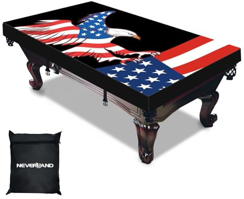 NEVERLAND Pool Table Cover 8ft - Waterproof & Dustproof, Indoor & Outdoor Protection, Oxford Cloth Tear-Resistant Scratch-Proof Billiard Table Covers for Home and Billiard Room