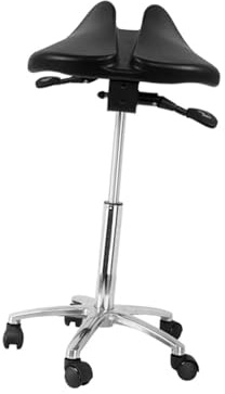 Ergonomisk Sadelpall, 50-70 Cm Justerbar Höjd, Sitslutning Framåt 360° Snurrstol, For Salongsklippning, Kontor, Skola