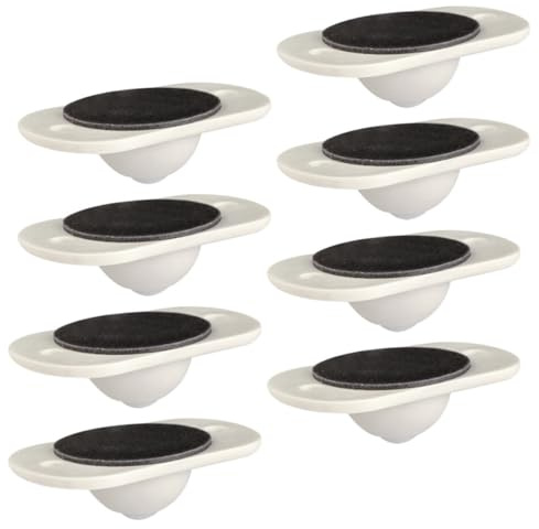 Mipcase 8pcs Self-adhesive Universal Swivel Case Wheels for Storage Boxes and Trash Cans, Sticky Bottom Rollers 360° Rotation, Small Sturdy Caster Set for Home Organization