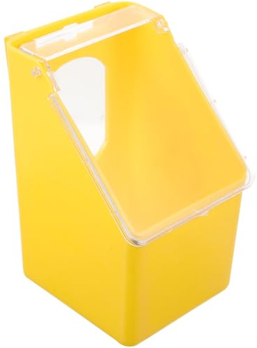 CATIEBYE Large Capacity Pigeon Feeding Box Hanging Feeder with Health Grit Compartment Suitable for Bird Cage and Outdoor Feeding