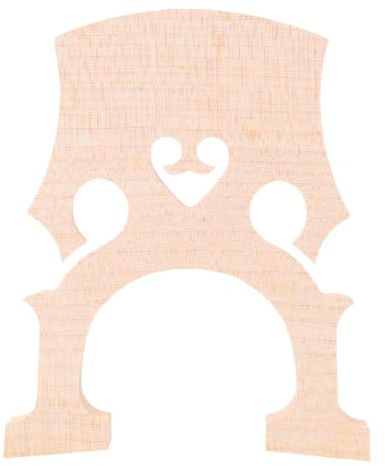 Toyvian Maple Cello Bridge 3/4 for Cello Accessories Improves Sound Quality Khaki Colour Beautiful Wood Grain for Practising and Learning