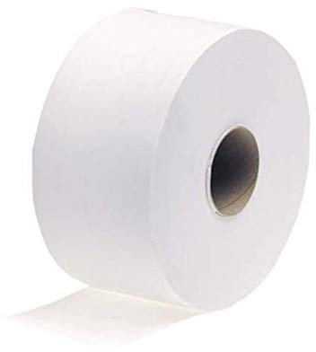 Essential 2 Ply Mini Jumbo White Toilet Rolls 200m x Pack of 12