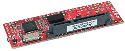 Ableconn IDE40-SAT SATA Hard Drive or Optical Drive to IDE 40-Pin Mini Vertical Adapter - SATA HDD / SSD / ODD to 40Pin IDE PATA Motherboard Converter