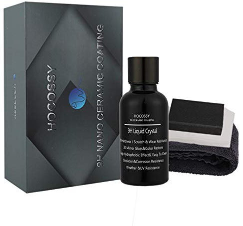 High Gloss 12H 3D Diamond Hardness Nano Super Ceramic Automotive Coating car kit,Hocossy Anti-Scratch Super Hydrophobic Liquid Pro Premium Ceramic Car Coating Paint Sealant Protection-30ml