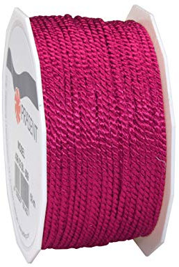 PRÄSENT C.E. Pattberg Mosel - Cordoncino intrecciato per regali, 50 m, larghezza 2 mm, accessorio per decorare e fai da te, decorazione antistrappo