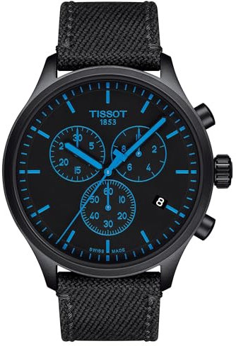 Tissot Men's Chronograph Swiss Quartz Watch with Fabric Strap T1166173705100