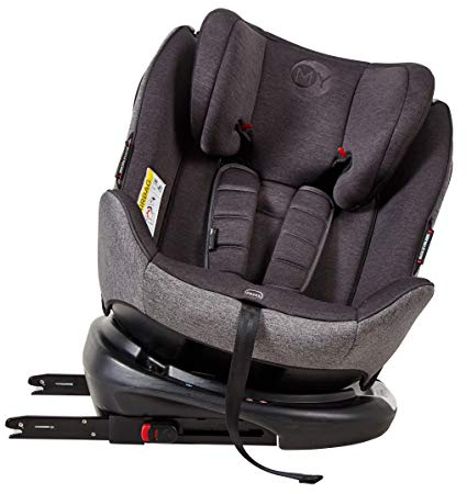 MyChild Chadwick Group 0123 ISOFIX 360 Spin Car Seat, Grey, 6 kg