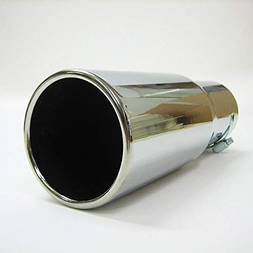 Universale 310 Terminale di scarico per auto Terminale Silenziatore sportivo Acciaio inossidabile Cromo 71mm