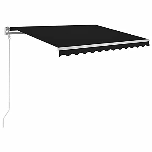 Tidyard Gelenkarmmarkise Automatisch Einziehbare Markise Outdoor-Markise UV-beständig und wasserdicht Elektrische Markise Terrassenmarkise Balkonmarkise Gartenmarkise 300x250 cm Anthrazit