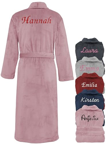 KDO MAGIC Robe de chambre Personnalisée pour Femme Rose M