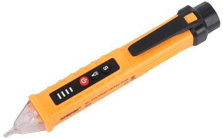 Gelber AC-Spannungsprüfer-Tester, Elektriker-Stift mit Intelligentem Test, Ton, Licht, Alarm, Haushalts-Induktionsstift für AC-Spannungsprüfung, AC-T-Tester-Bleistift