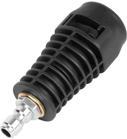YUET Högtryckstvätt adapter för 1/4 tum snabbkoppling till Kärcher, snabbanslutningsmunstycke, adapter för Kärcher-tillbehör svart (1/4 tum)