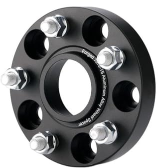 Élargisseurs Voie Auto pour Jaguar XF PCD 5X108 CB 63,4 Mm M12X1,5 Entretoises De Roue Adaptateur De Moyeu en Aluminium Forgé Noir 1 Pièce Élargisseur Voie(Black 15mm)