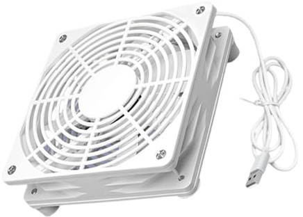 Ventilador de refrigeración portátil USB de 5 V de 120 mm para tablet, receptor HDTV, enrutador, DVR, gabinete de computadora, gabinete portátil