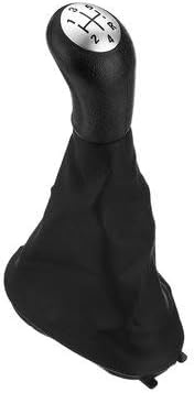 Hitommy 5 Speed Gear Shift Knob with Gaiter Boot Cover Compatible with Renault Dacia Logan MK1 Sandero MK1 Stepway 2011