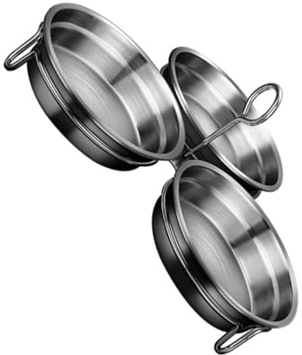 ABOOFAN Molde para Cocer Huevos Escalfados de Acero Inoxidable de Resistente al Diseño Seguro con Mango Aislante Apto para Cocina Doméstica