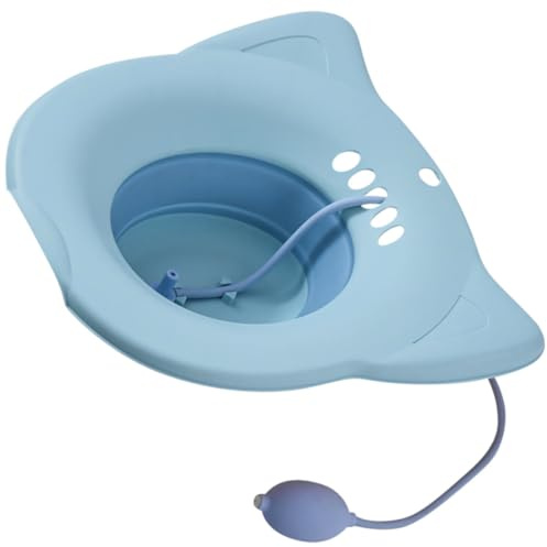 COLLBATH Bidet Pieghevole per Bagno Bacino di Pulizia, Lavandino per Lavaggio Wc per Anziani e Donne in Gravidanza, Ausilio Disabili per Igiene Quotidiana Adatto a Wc Standard, Design