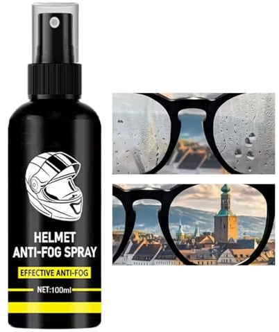 Tuxuseo Anti-dimspray för glasögon | 100 ml långvarigt vattentätt medel | anti-dimma spray för motorcykelhjälmar – för spegel cykel pendling äventyr resor bergsbestigning rengöring