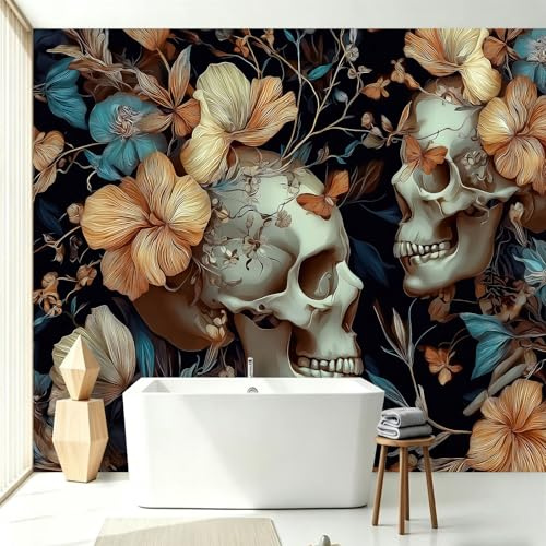 Papier peint panoramique Murales pour Bar Salle Gaming Chambre Personnalisée Boutique, Art Numérique Réaliste Murales, Cascade Bassin Turquoise 150x105 cm Noir Papier Peint Intissé Décoration