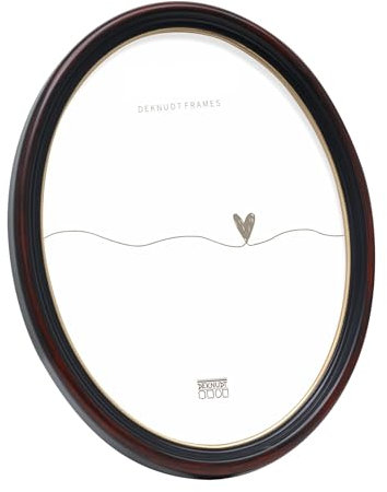 Bilderrahmen Oval Gre (Bild): 24 Cm H X 18 Cm B, Farbe: Schbarz