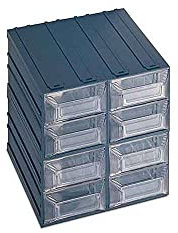 Terry 4037015 Tipo 15 Cassettiere, Vision, 8 Pezzi, Verde