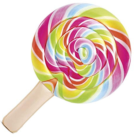 Intex 58753EU - Colchoneta hinchable Piruleta de colores 135 x 208 cm
