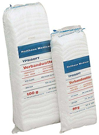 Holthaus Medical Verbandwatte YPSISOFT, Mullwatte Watte Verbandstoff, DIN 61640, 500g
