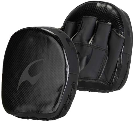 Ju-Sports Micro Mitts Assassin - Paarpratzen vorgebogen I Mini Box Pratzen aus Kunstleder I Sehr leicht & gutes Handling I Ideal für Boxtraining