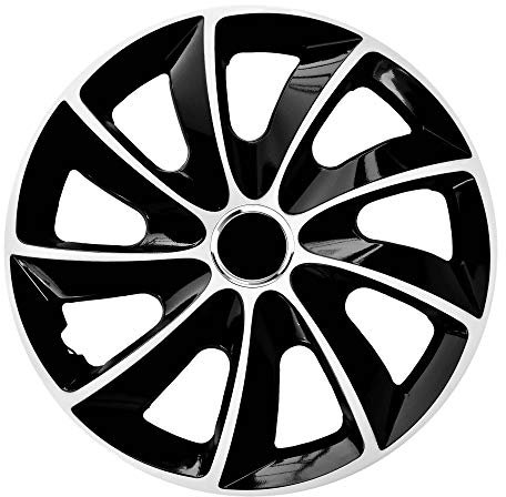 NRM STIG Extra 17 Hubcaps Wheel Covers Car 4 PCS Set for Steel Rims ABS Black Universal